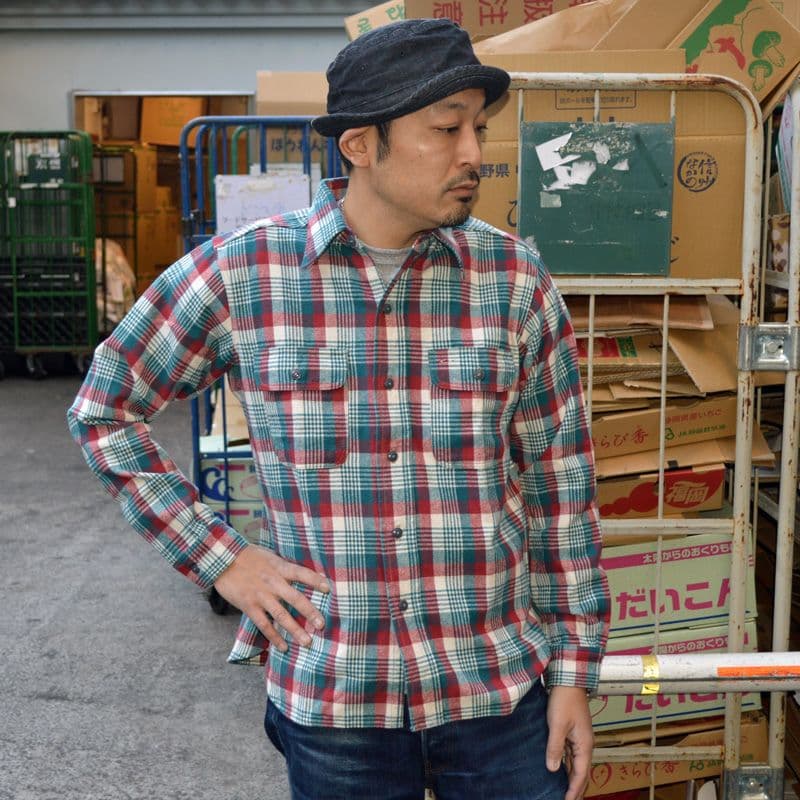 新品未使用 ウエアハウス 2023年秋冬ネルシャツ 3104 D柄 XL