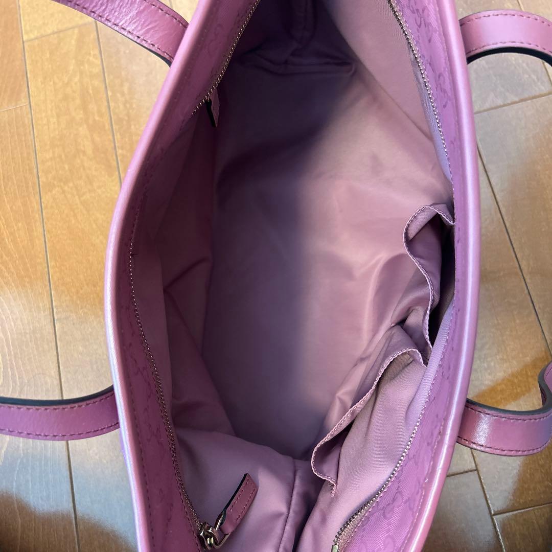 GUCCI ピンク GGパターン マザーズバッグ