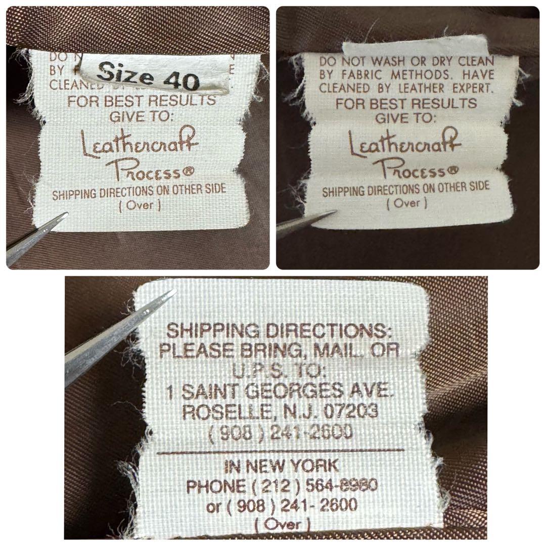 Schott レザーシングルライダースジャケット ダークブラウン 40