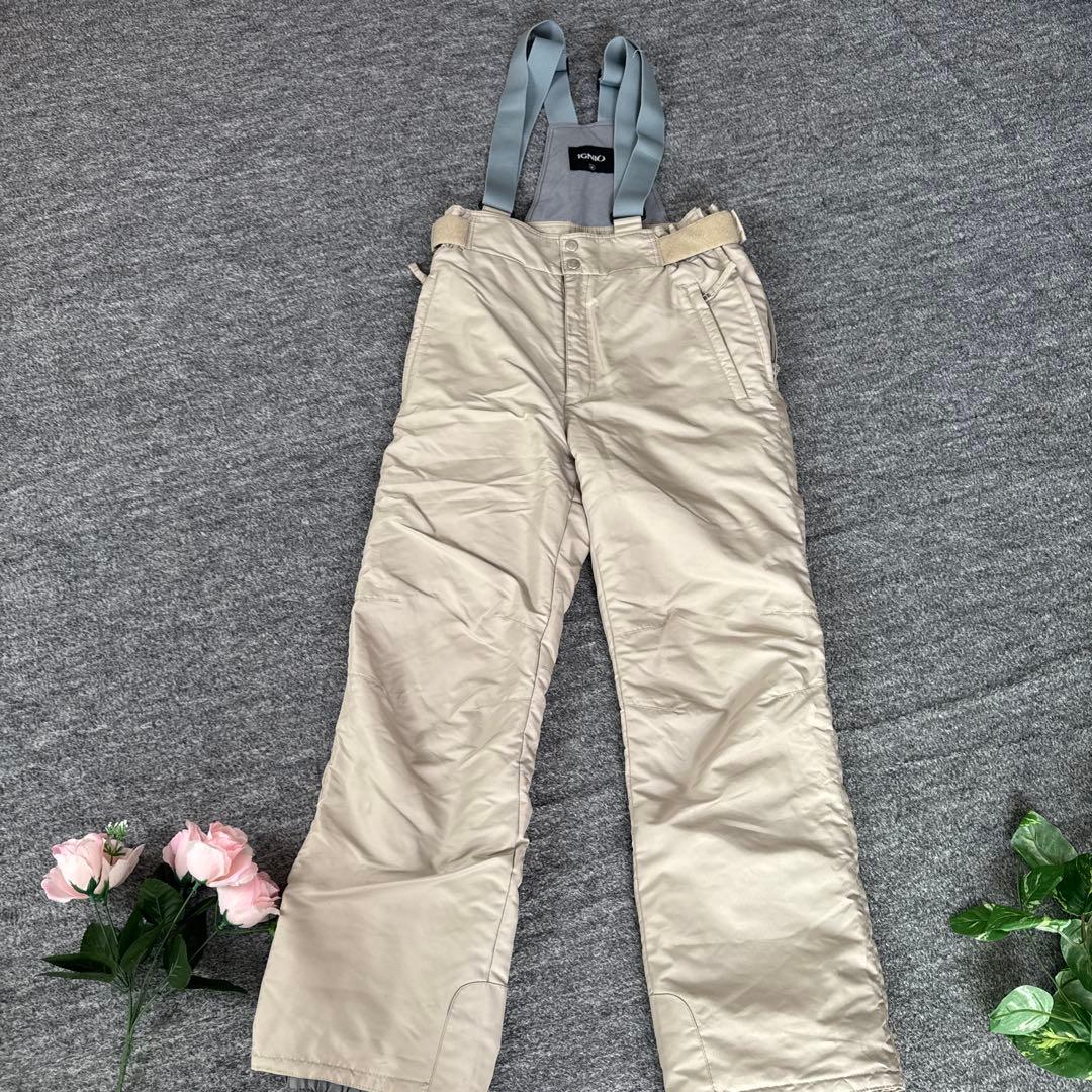 IGNIO イグニオ　スキーウェア　白　ベージュ　M 上下