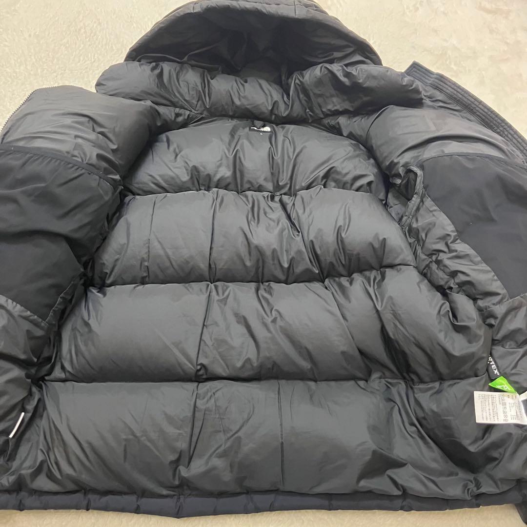 訳あり XL ノースフェイス ウィンドストッパーヌプシ ダウンジャケット 黒