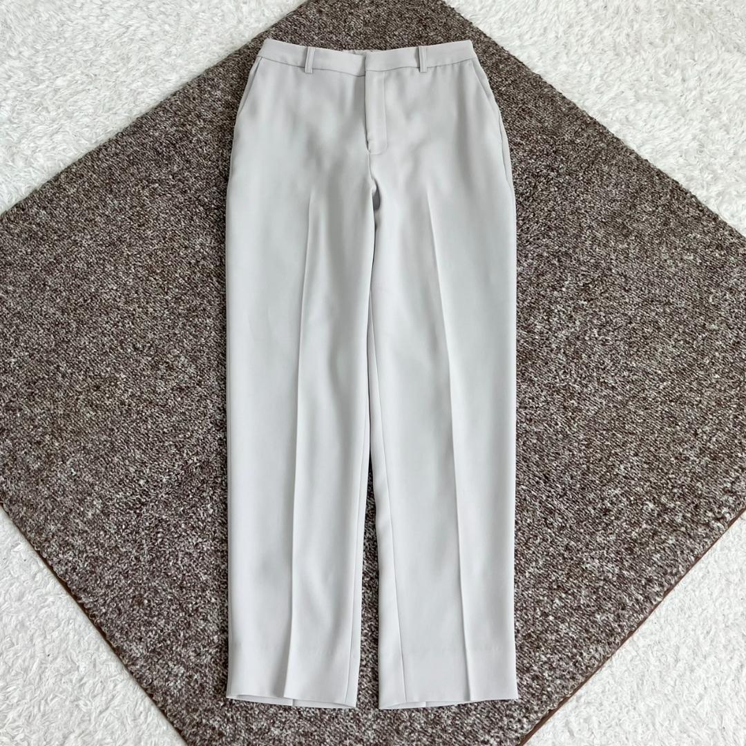 美品✨レミュー セットアップ ノーカラー 洗える ストレッチ 1B グレージュ