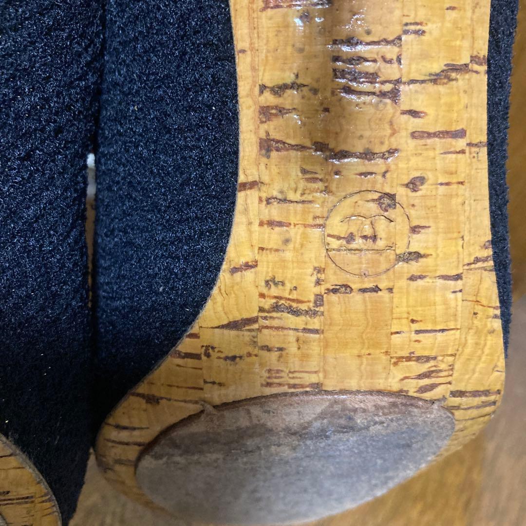 CHANEL パンプス ★ココマーク ラインストーン、ツィード、38.5サイズ