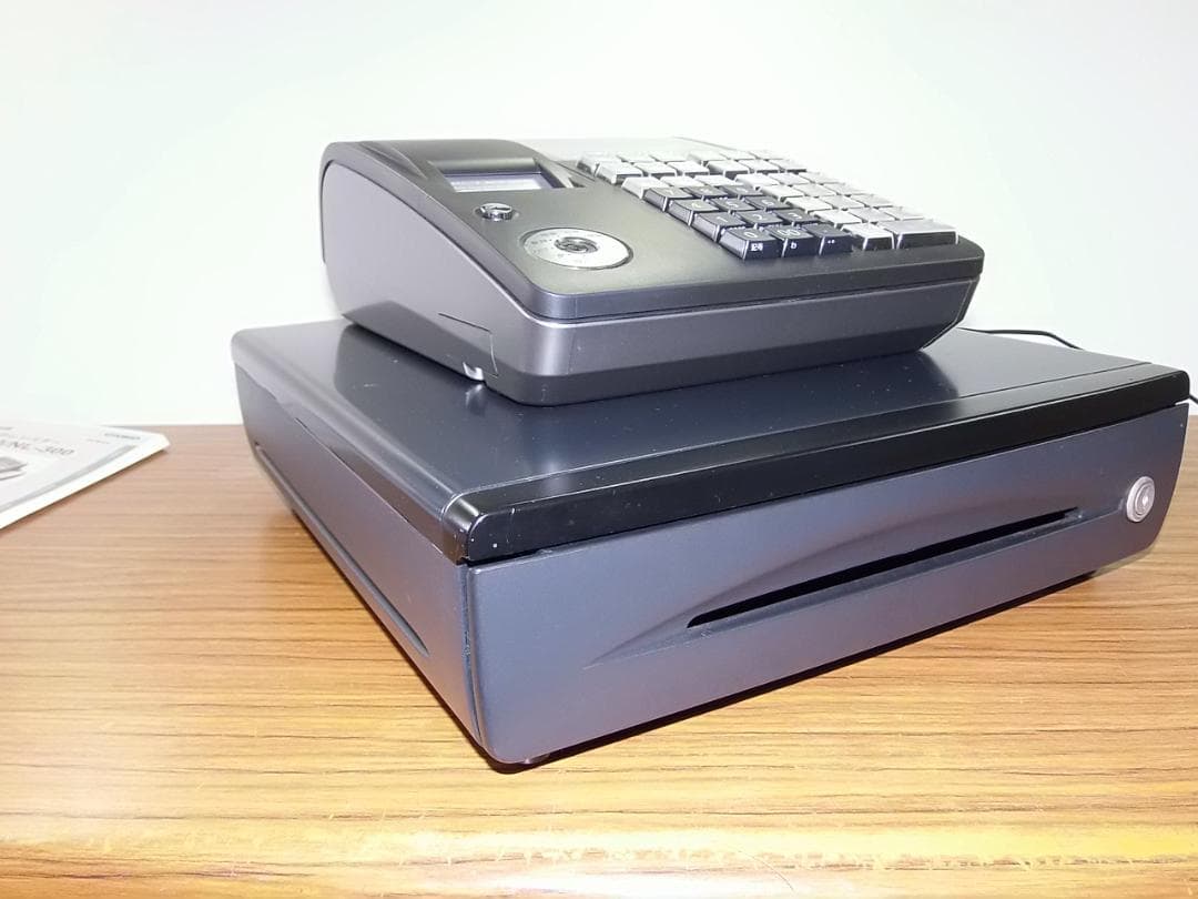 美品人気の黒211設定無料カシオ　TE-340　NL-300インボイスレジスター