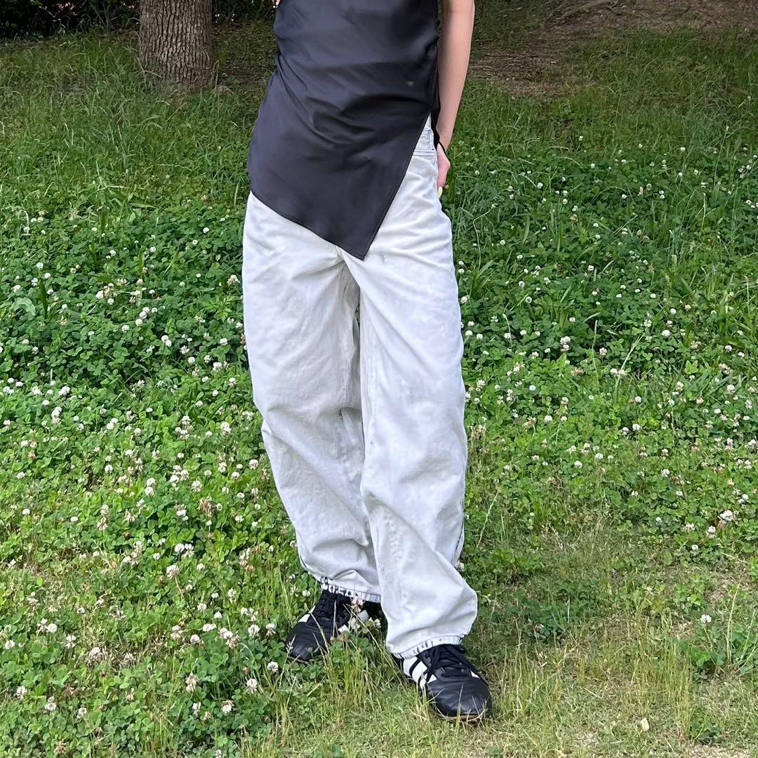 beautiful people カーブド デニムパンツ 日本製 ユニセックス