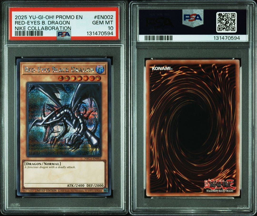 PSA 10 NIKE YuGiOh! 遊戯王 レッドアイズブラックドラゴン
