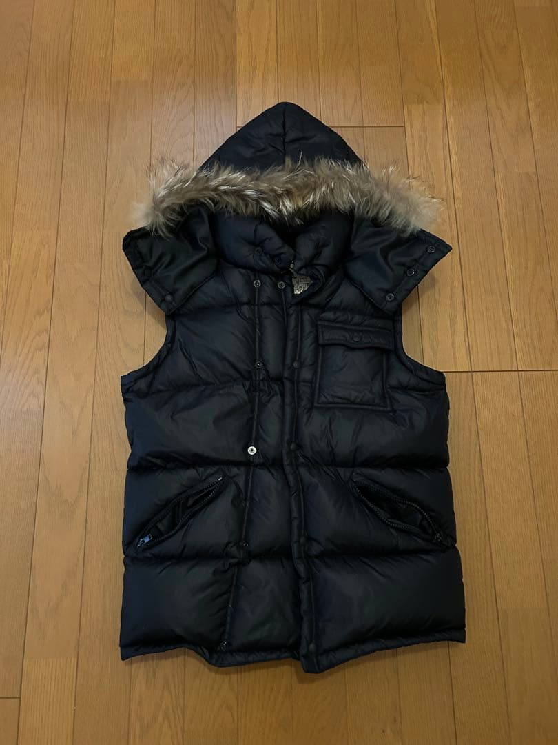 heritage stone ファー ダウンベスト　コヨーテファー