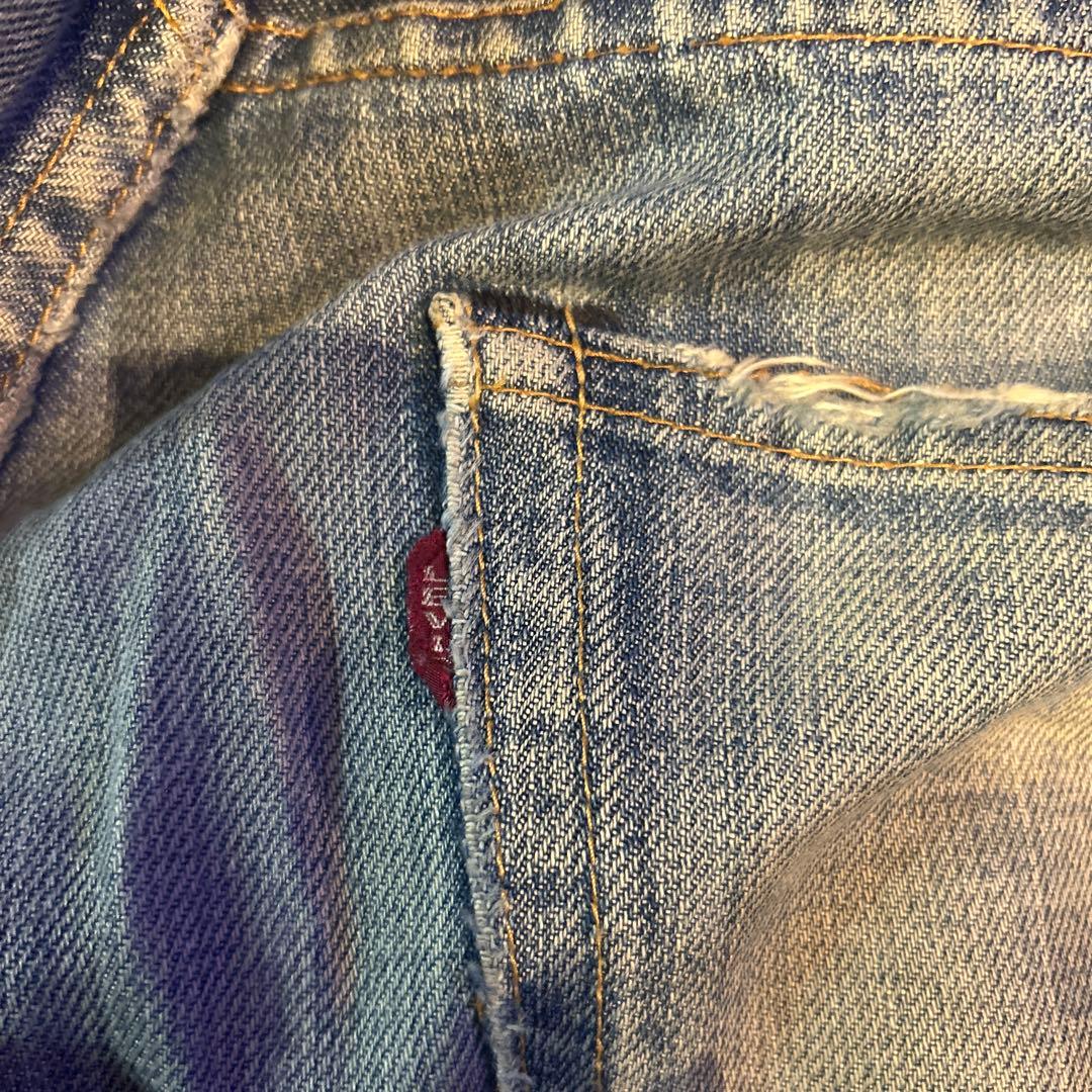 Levi's 501 W36 BIG E 縦落ち ダメージ加工古着ヴィンテージ