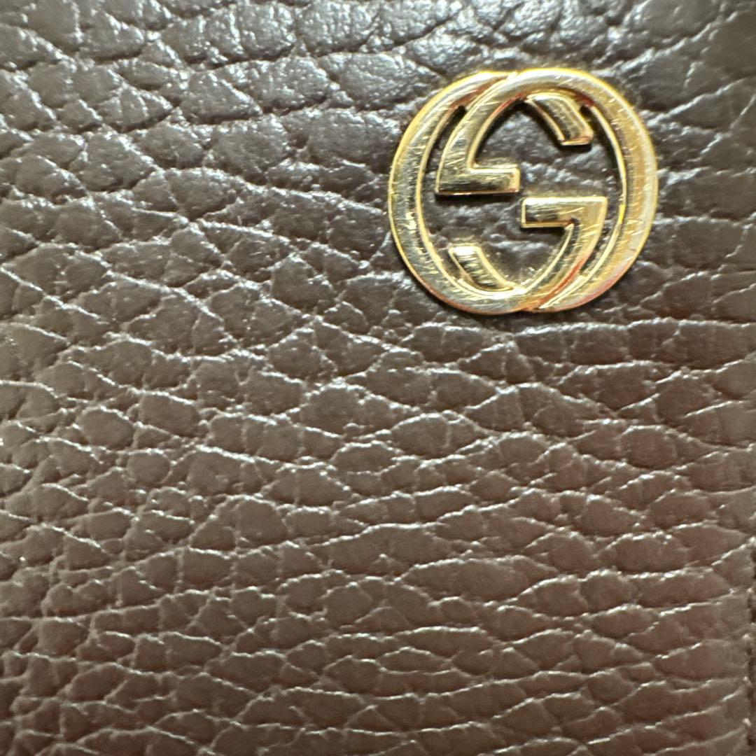 GUCCI ブラウンレザー 長財布