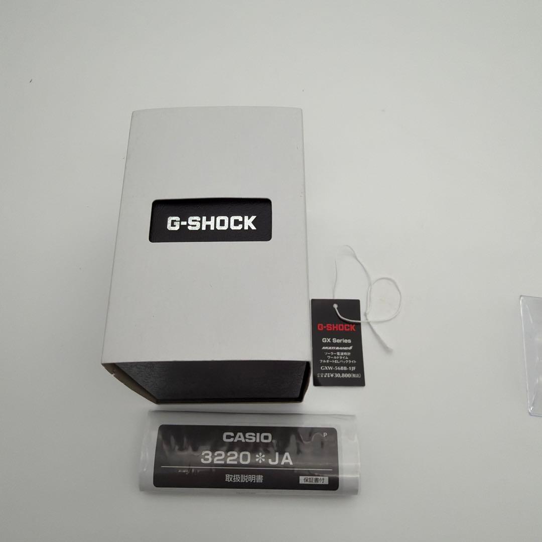 【美品】G-SHOCK GXW-56BB-1JF 電波ソーラー マッドレジスト黒