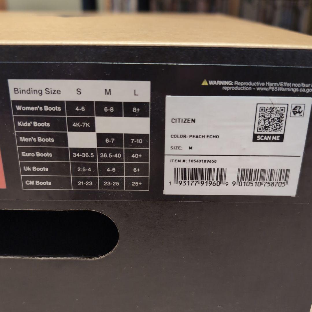 Burton Citizen スノーボードビンディング Mサイズ ピーチピンク