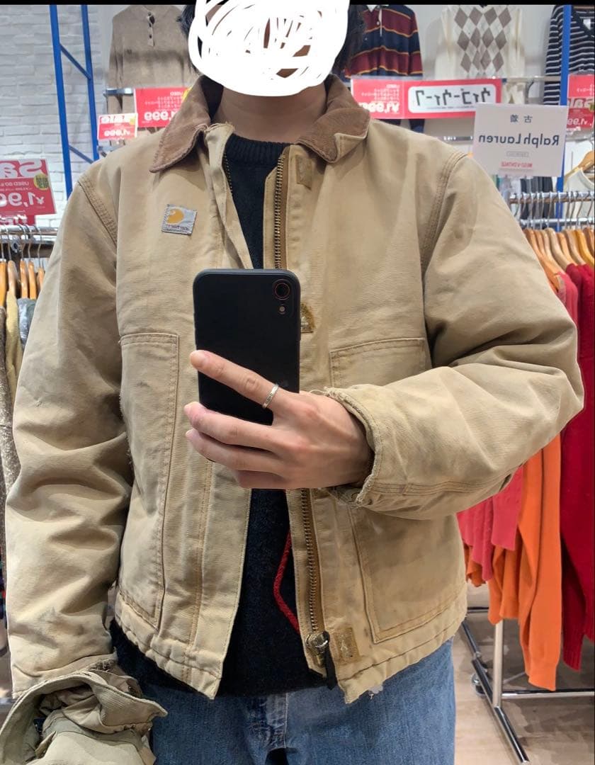 Carhartt 90'sトラディショナルジャケット　ベージュ　アメカジ