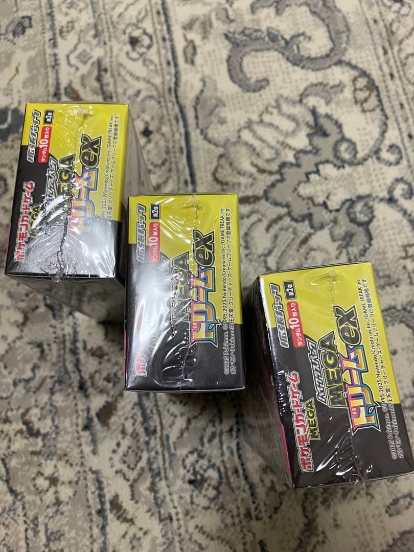 ポケモンカードMEGA ドリームEX 3パック新品シュリンク付き