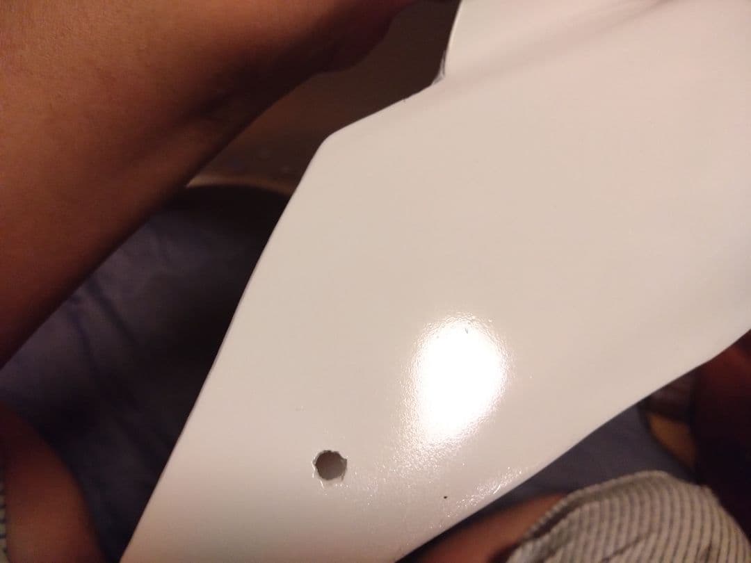 NS-1 AC12 アッパーカウル　傷補修・塗装済　ホンダ純正色　タフタホワイト