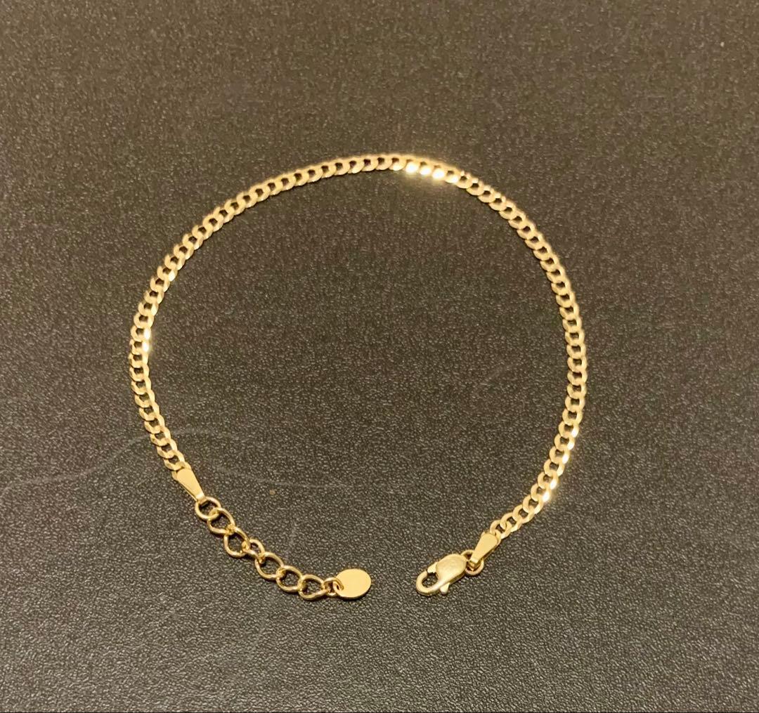 AVALANCHE 10K イエローゴールドキューバンブレスレット