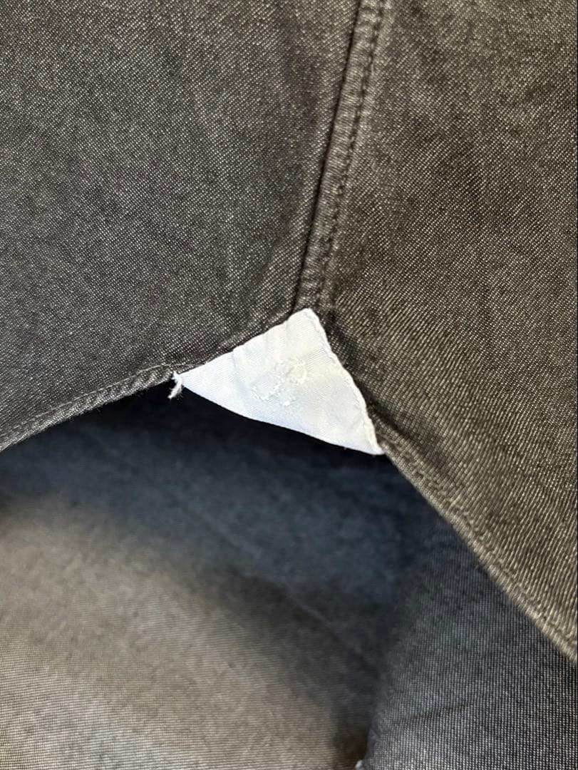 BARBA シャツ 42 41 ブラック デニム シャンブレー ダンガリー 黒