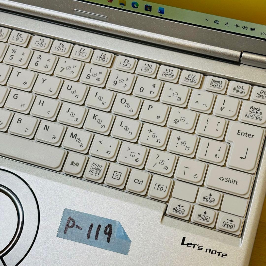 レッツノート PC Windows11 SSD DVD オフィス付き P-119