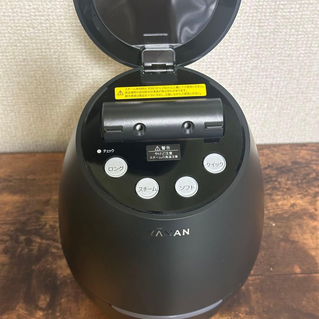 YA-MAN フェイススチーマー 美顔器 ブラック　YJSA0B