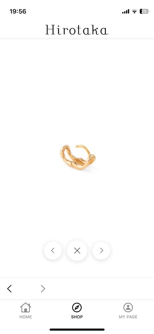 Hirotaka BELUGA ハギー ピアス XSサイズ　証明書付き