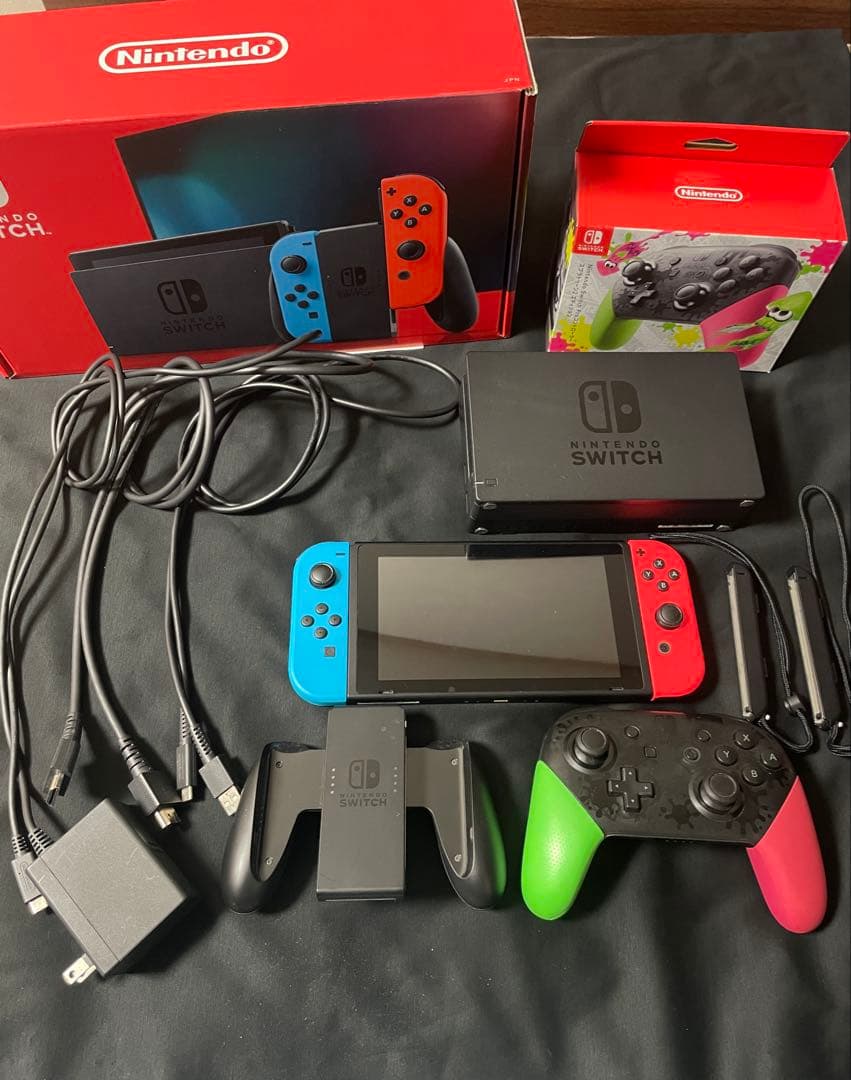 Nintendo Switch ネオン　proコン　セット