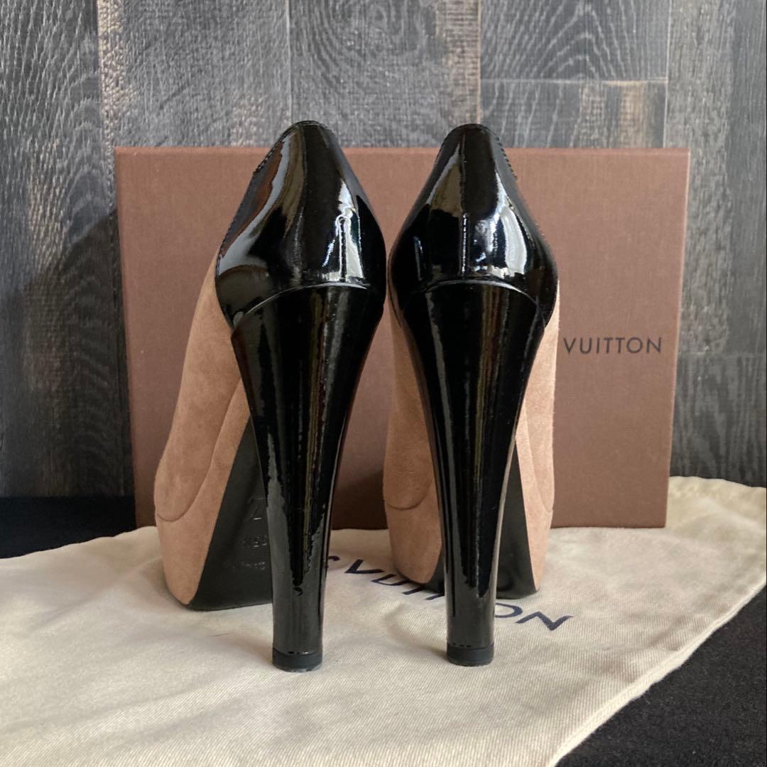 いちご LOUIS VUITTON 新品同様 パンプス 厚底 バイカラー