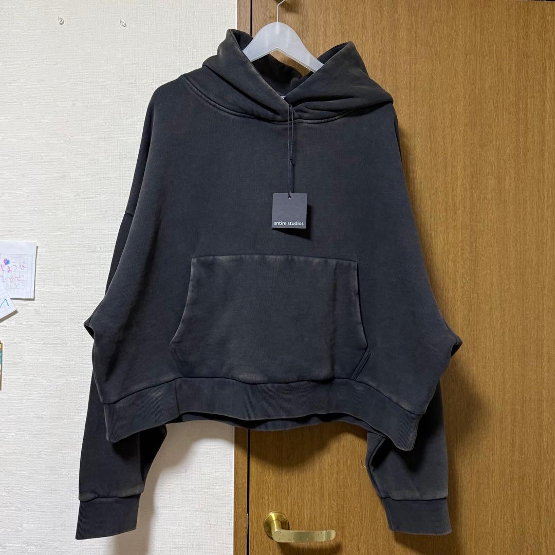 エンタイアスタジオEntire Studios ヘビースウェットパーカー S 黒
