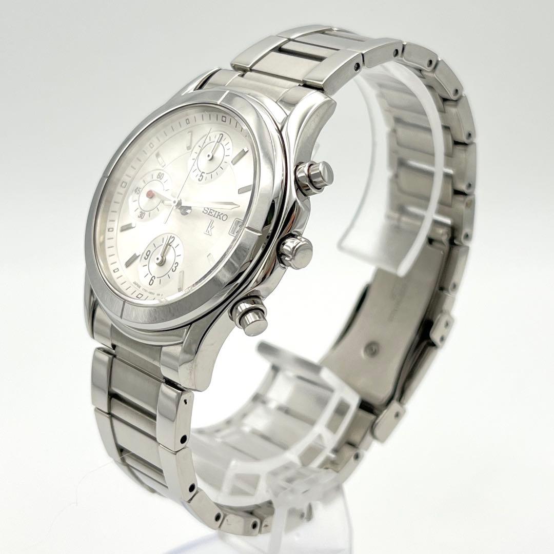 SEIKO LUKIA クロノグラフ 腕時計 新品電池 7T92-OBNO 美品