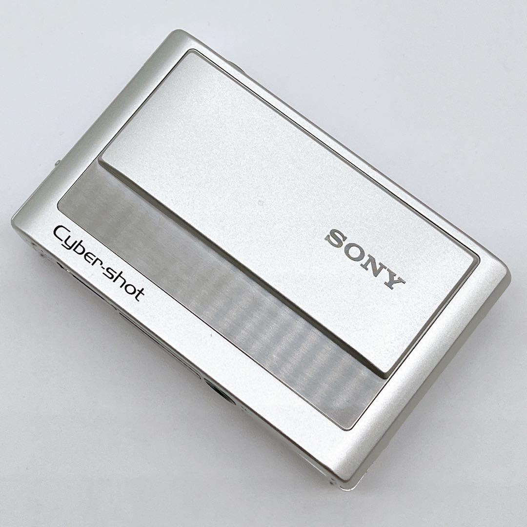 【希少】SONY サイバーショット DSC-T20 シルバー コンデジ オールド