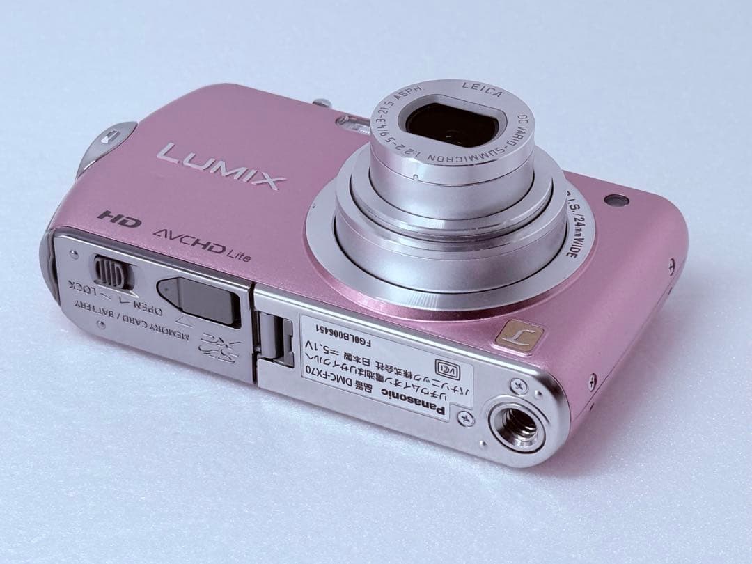 LUMIX DMC-FX70 ピンク 動作確認済 コンデジ タッチ操作 レトロ