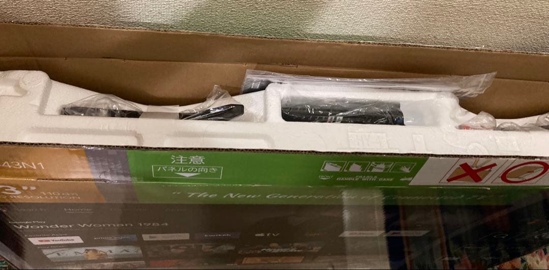 RCA 4K チューナーレステレビ 43V型 RCA-43N1 美品