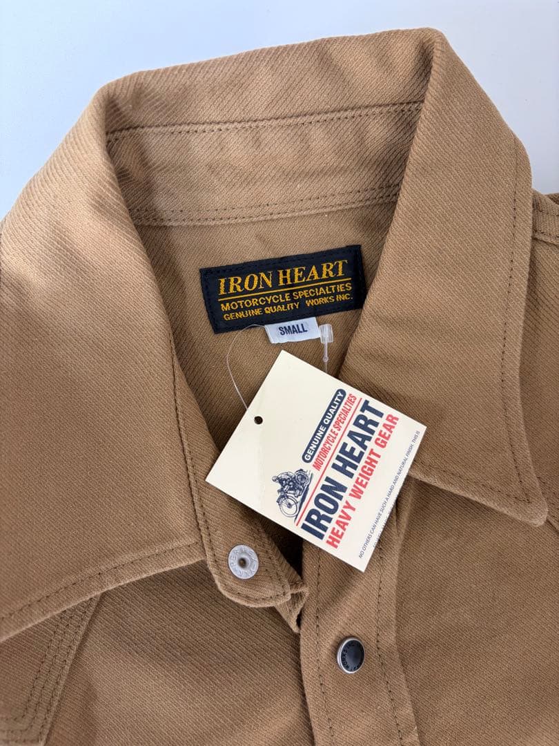 IRON HEART ヘビーウェイトシャツ Sサイズ ベージュ