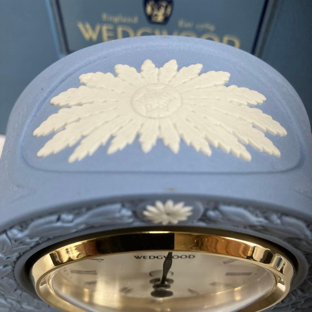 ウエッジウッド　ジャスパー　ウェア　ファイン　ボーン　チャイナクロック未使用品