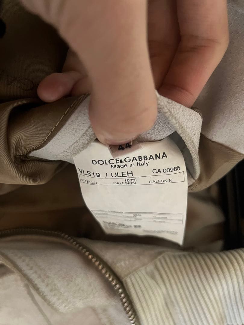 ジャケット・アウター DOLCE&GABBANA leather jacket 00s archive