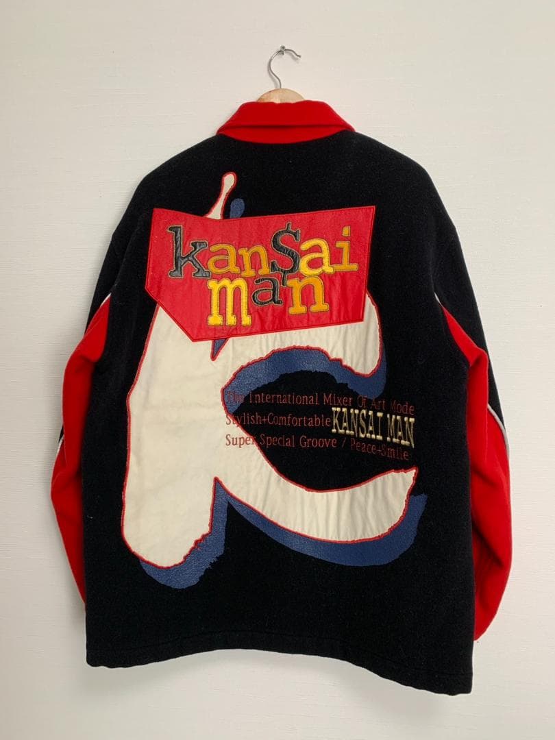 [90s KANSAI MAN] ウールスタジャン ジャケット M3 ブラック
