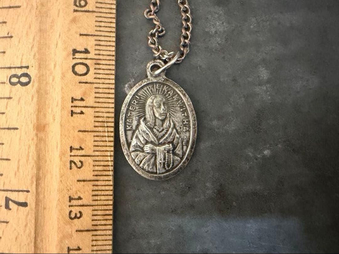 希少　激渋　ヴィンテージ　ロザリオ　アンティーク　メダイ　ネックレス