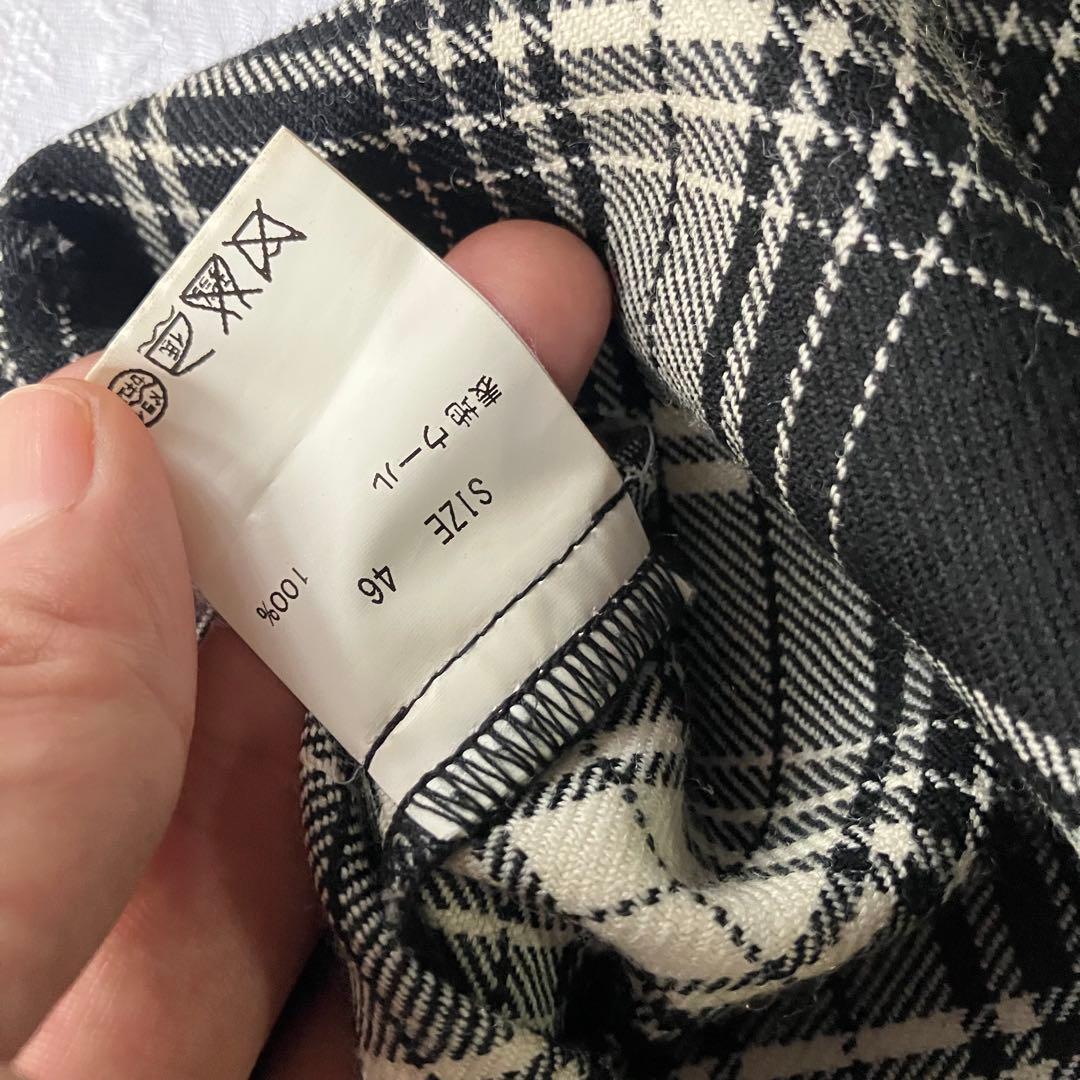 KIDILL Aライン ウール チェックシャツ　オンブレチェック