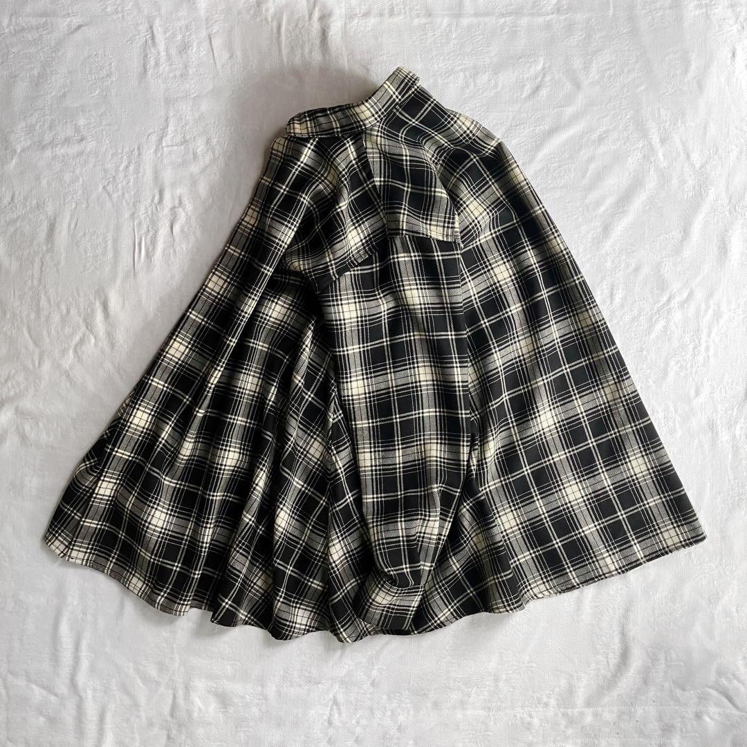 KIDILL Aライン ウール チェックシャツ　オンブレチェック