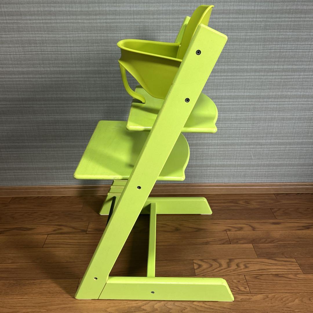STOKKE トリップトラップ Green シリアルナンバー4 ベビーハイチェア