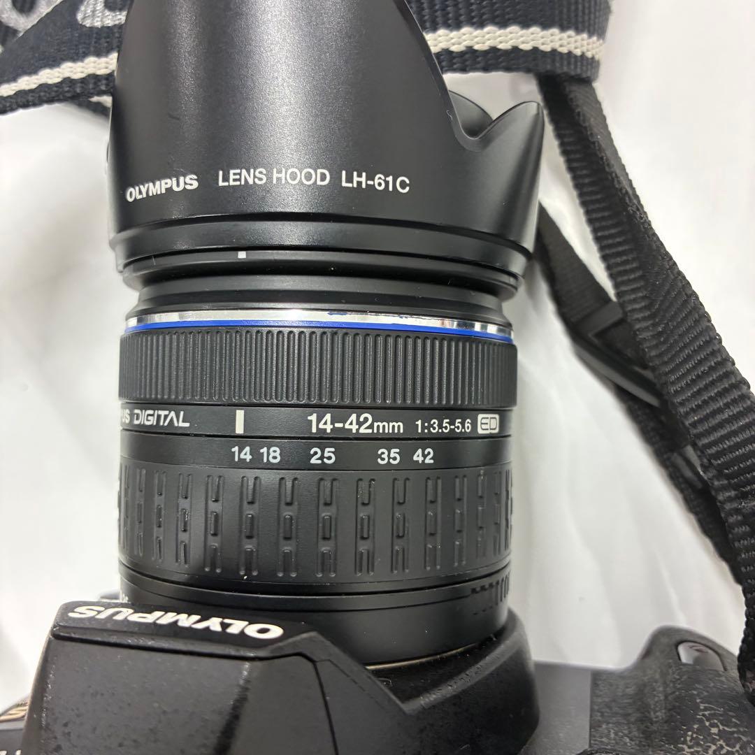 オリンパス E-620 デジタル一眼レフ＋14-42mm レンズセット フード付