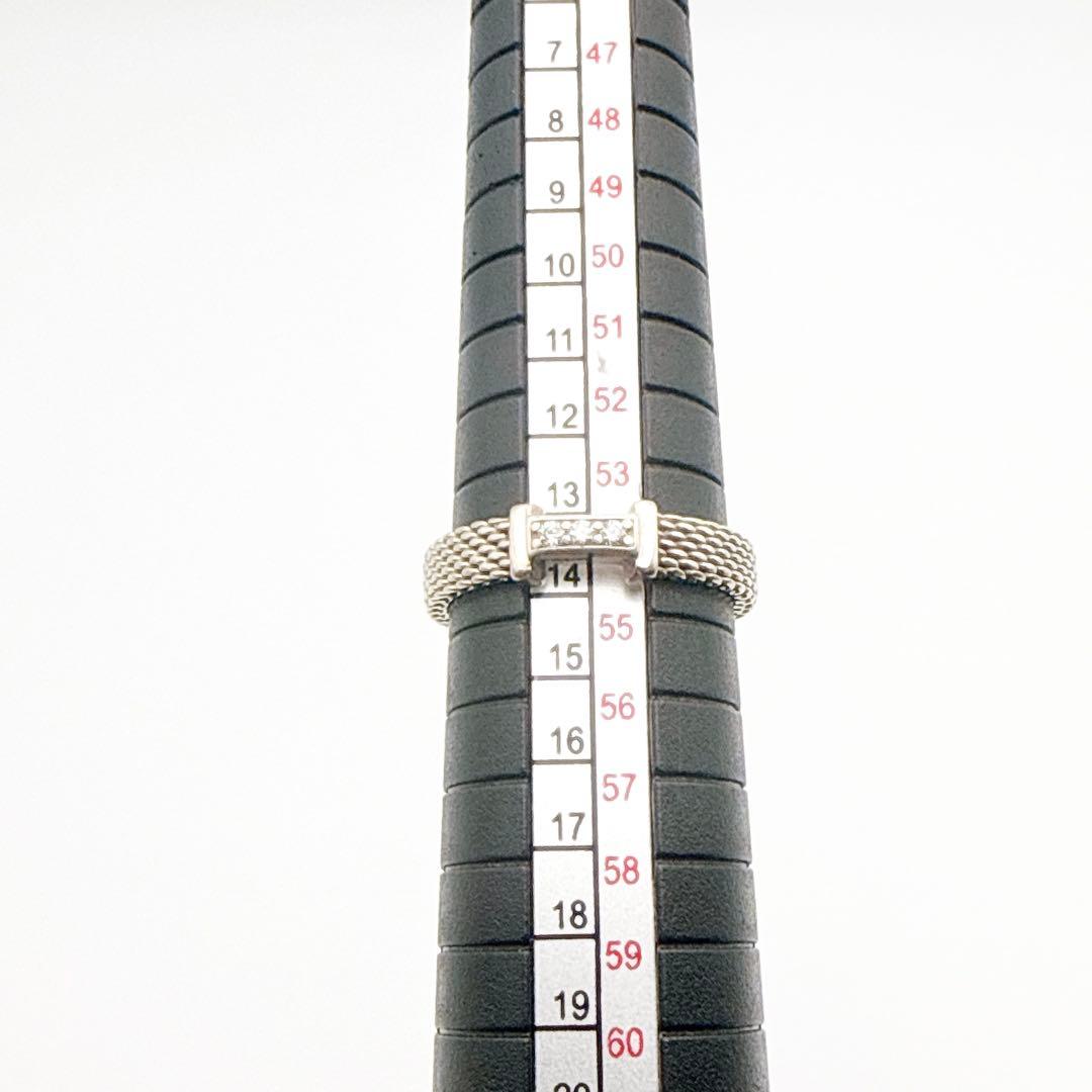 3008-2 保存袋付き✨Tiffany サマセット 3Pダイヤ リング 13号