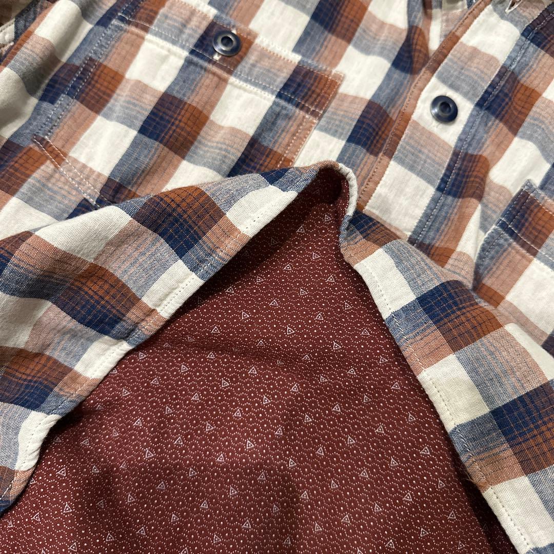 RRL チェック柄　ワークシャツ ポップオーバー ダブルフェイス メンズ