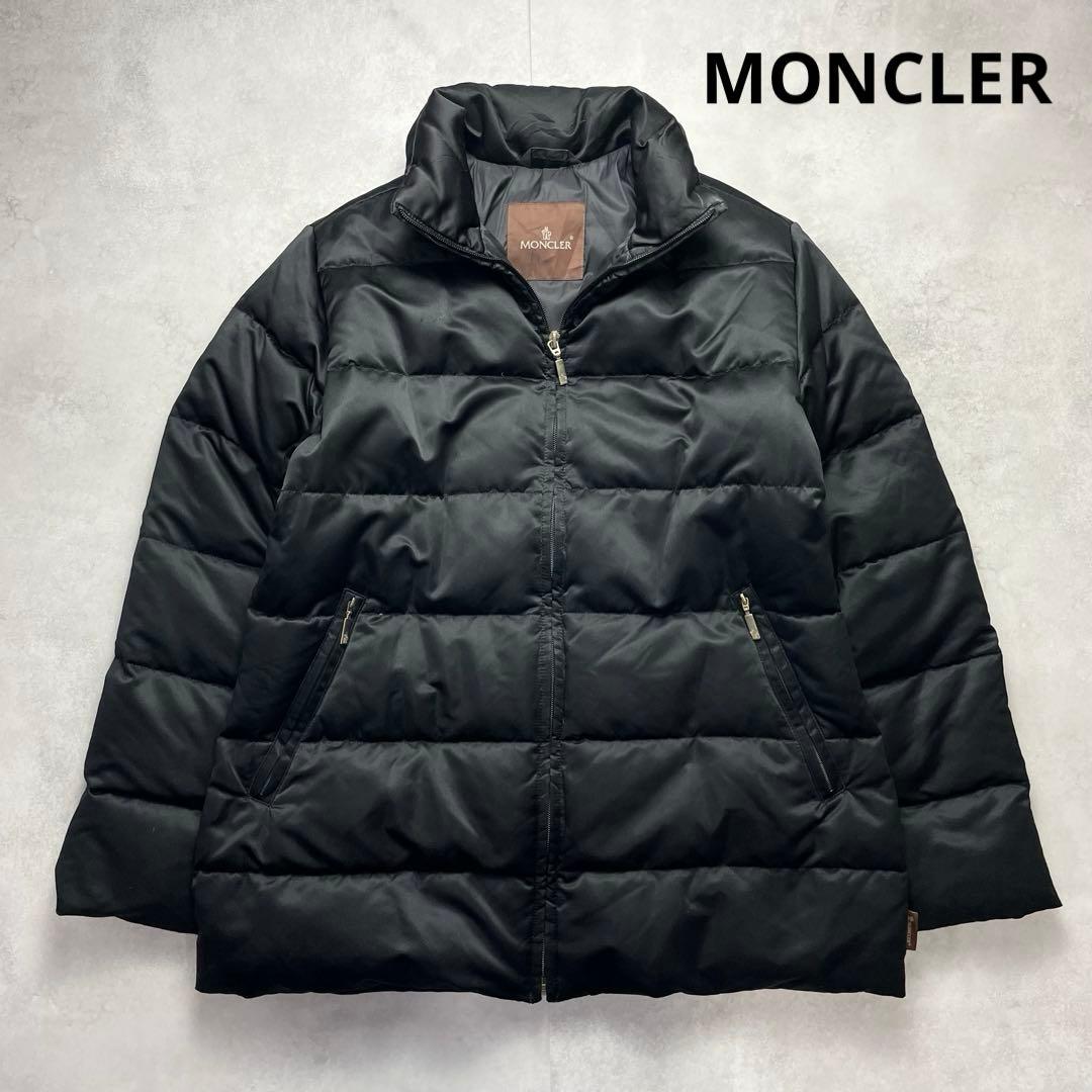 大きいサイズ✨モンクレール ダウンジャケット　Lサイズ相当 黒 茶タグ 高級感