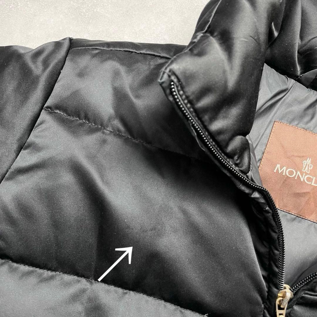 大きいサイズ✨モンクレール ダウンジャケット　Lサイズ相当 黒 茶タグ 高級感