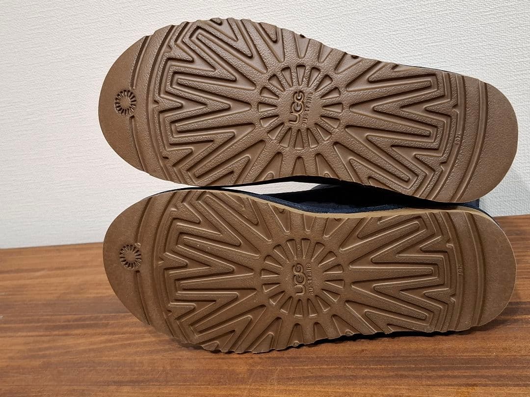 UGG ムートンブーツ 24cm ネイビー 試着のみ 未使用級