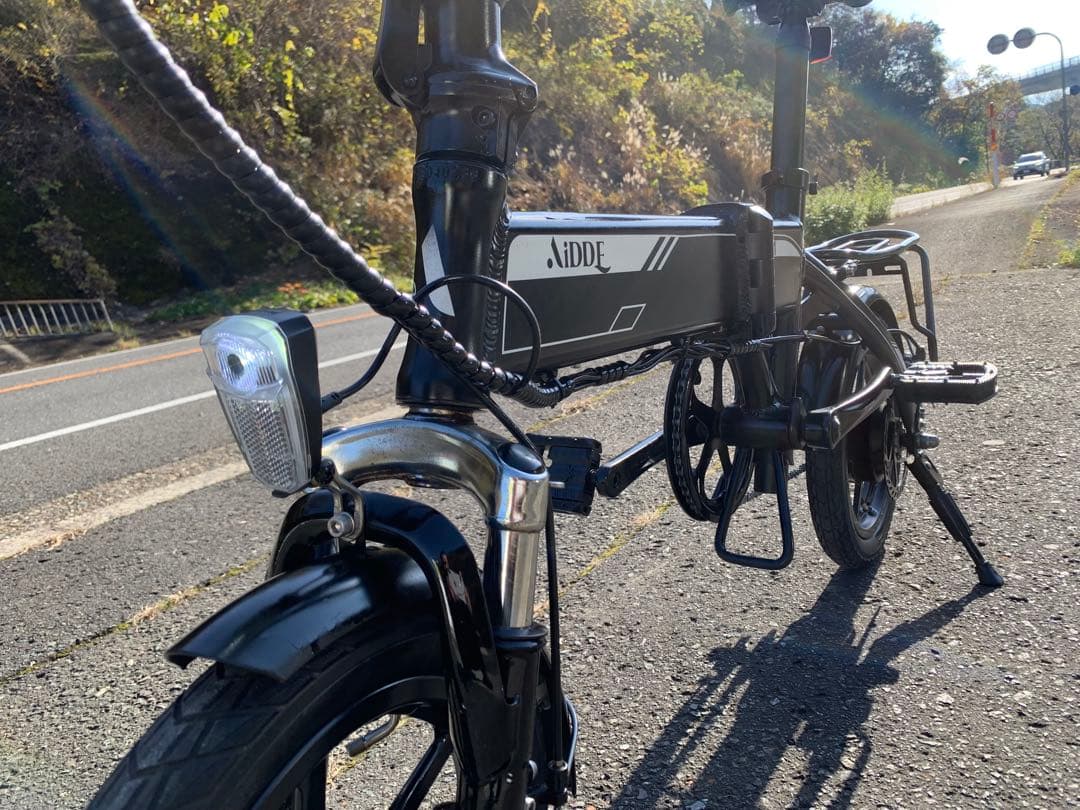 動作確認済 送料無料AiDDE ディスク式MTB 折りたたみ電動自転車A1