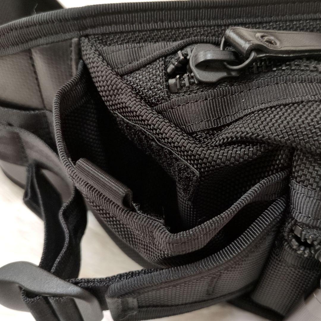 【超美品】PORTER　HEAT　ウエストバッグ　S　黒　マグライト付き　人気