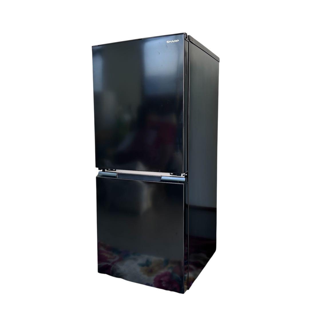 SHARP 冷蔵庫 単身 SJ-15E2-B 2023年製 152L ブラック