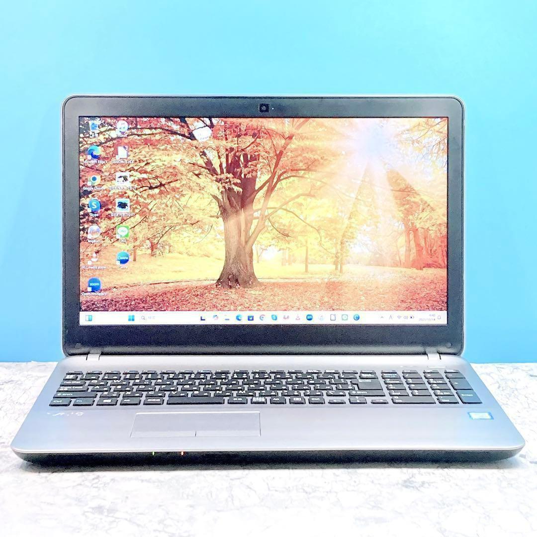 Windows11✨オフィス/カメラ✨第７世代✨フルHD✨バイオ✨ノートパソコン