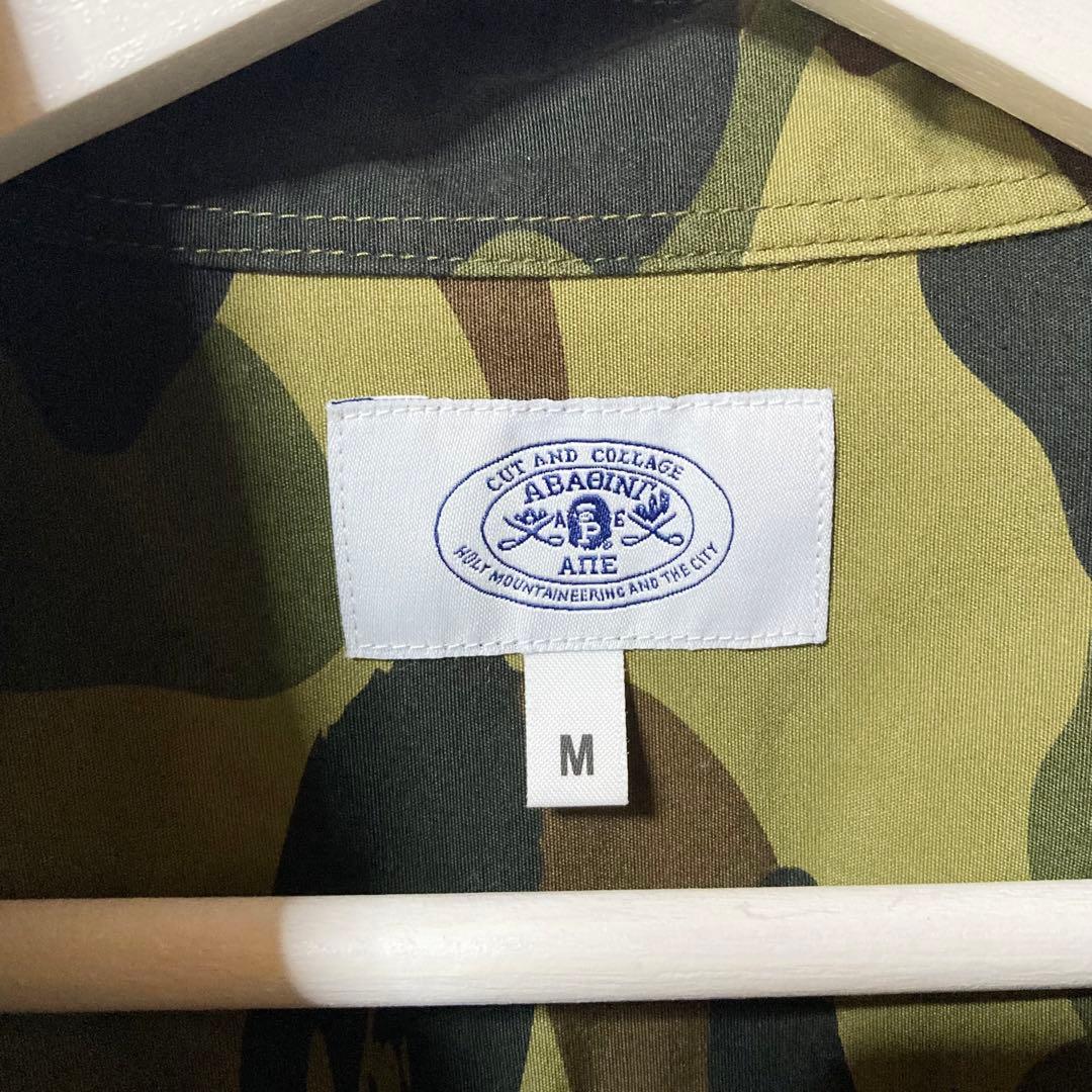A BATHING APE 初期エイプカモ サイドブランドロゴBDシャツ人気希少