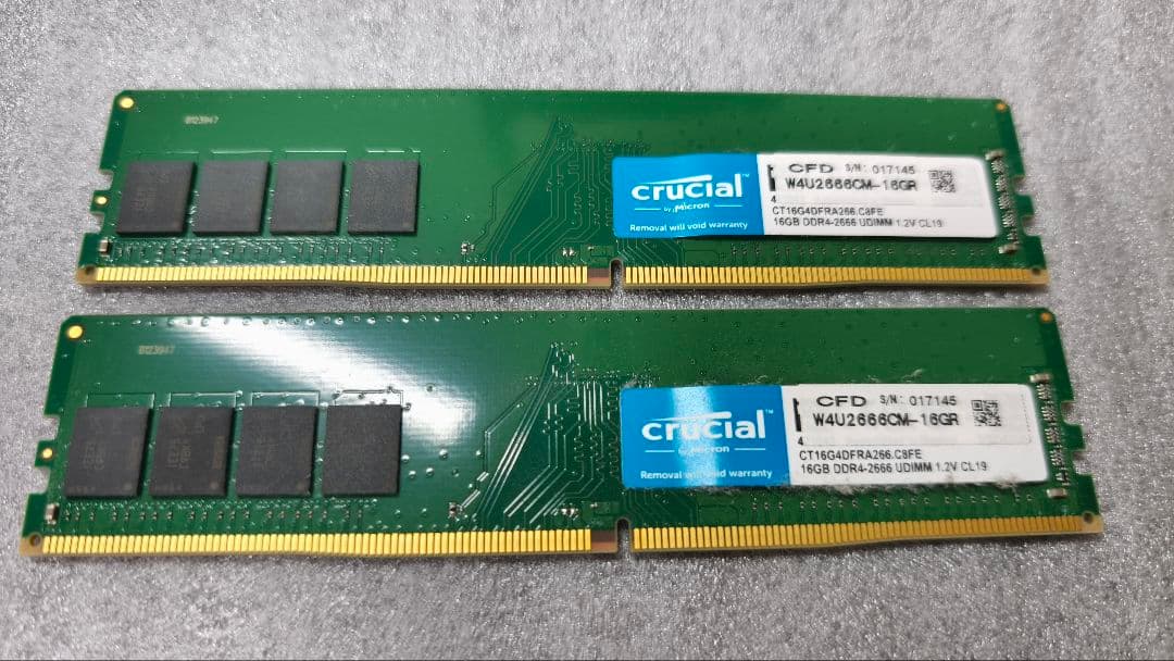W4U2666CM-16GR DDR4 32GB(16GB 2枚)